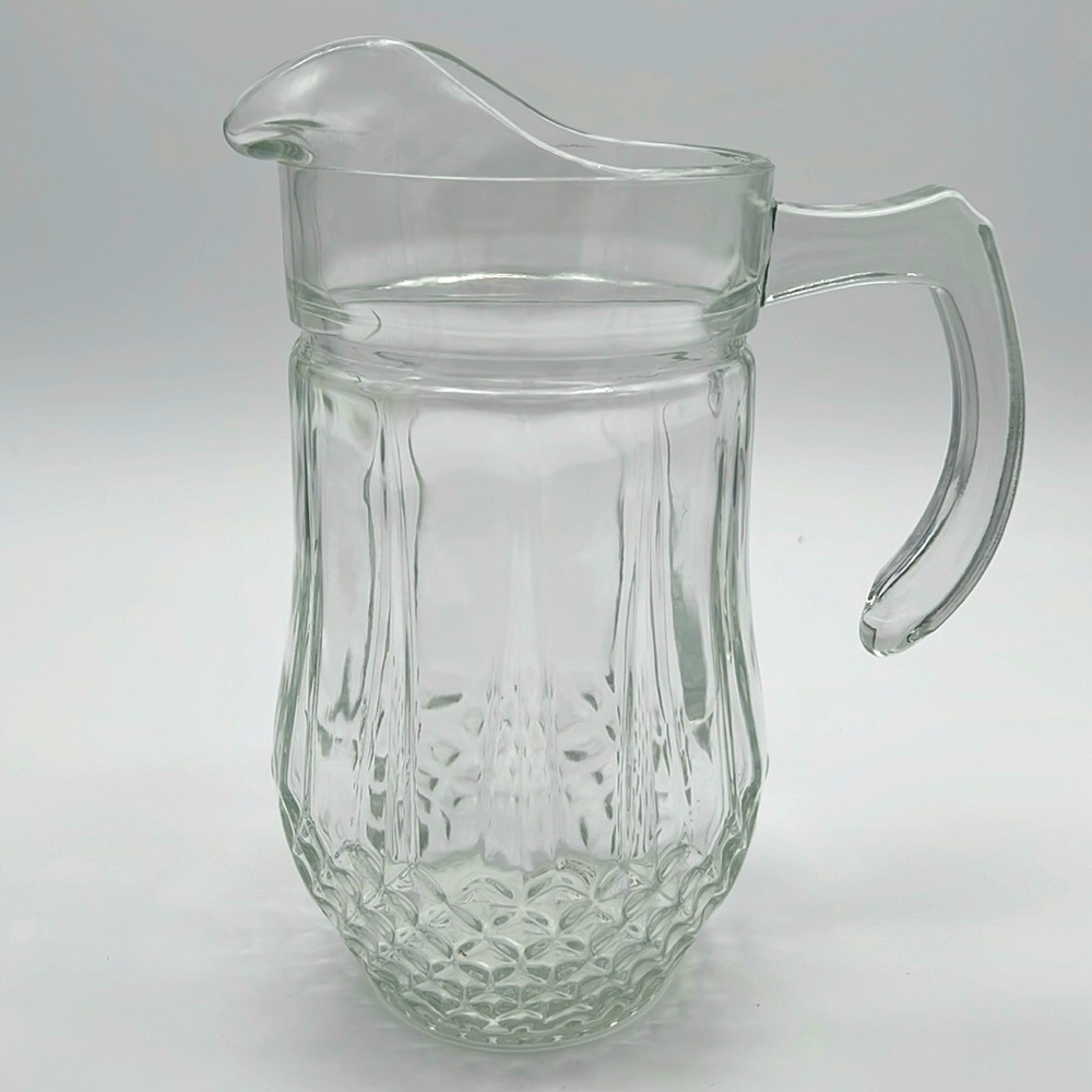 Gibson Home Brunson Glass Pitcher - Diamond Pattern - Picture 5 of 11